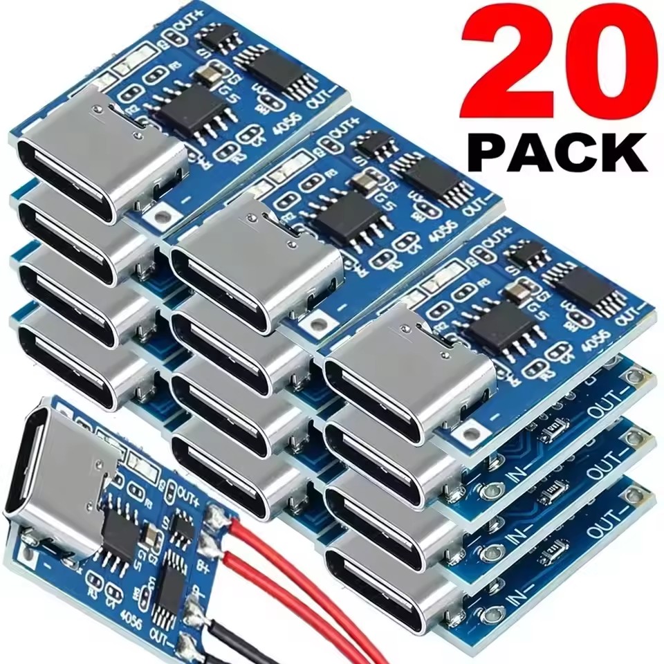 Li Ion Charger Module - 1-20PCS Type-c/Micro/Mini USB 5V 1A 18650