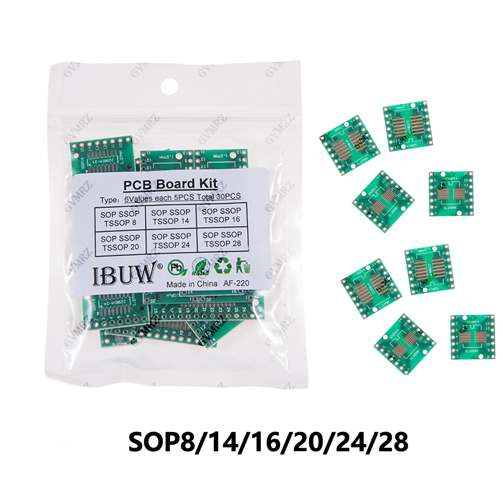 Pcb Prototyping Board - 30PCS 6Values SOP SSOP TSSOP PCB