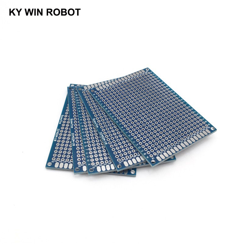5pcs 5x7cm 50x70 mm Blue Doubl - Pcb Prototyping Board ulasan dan harga