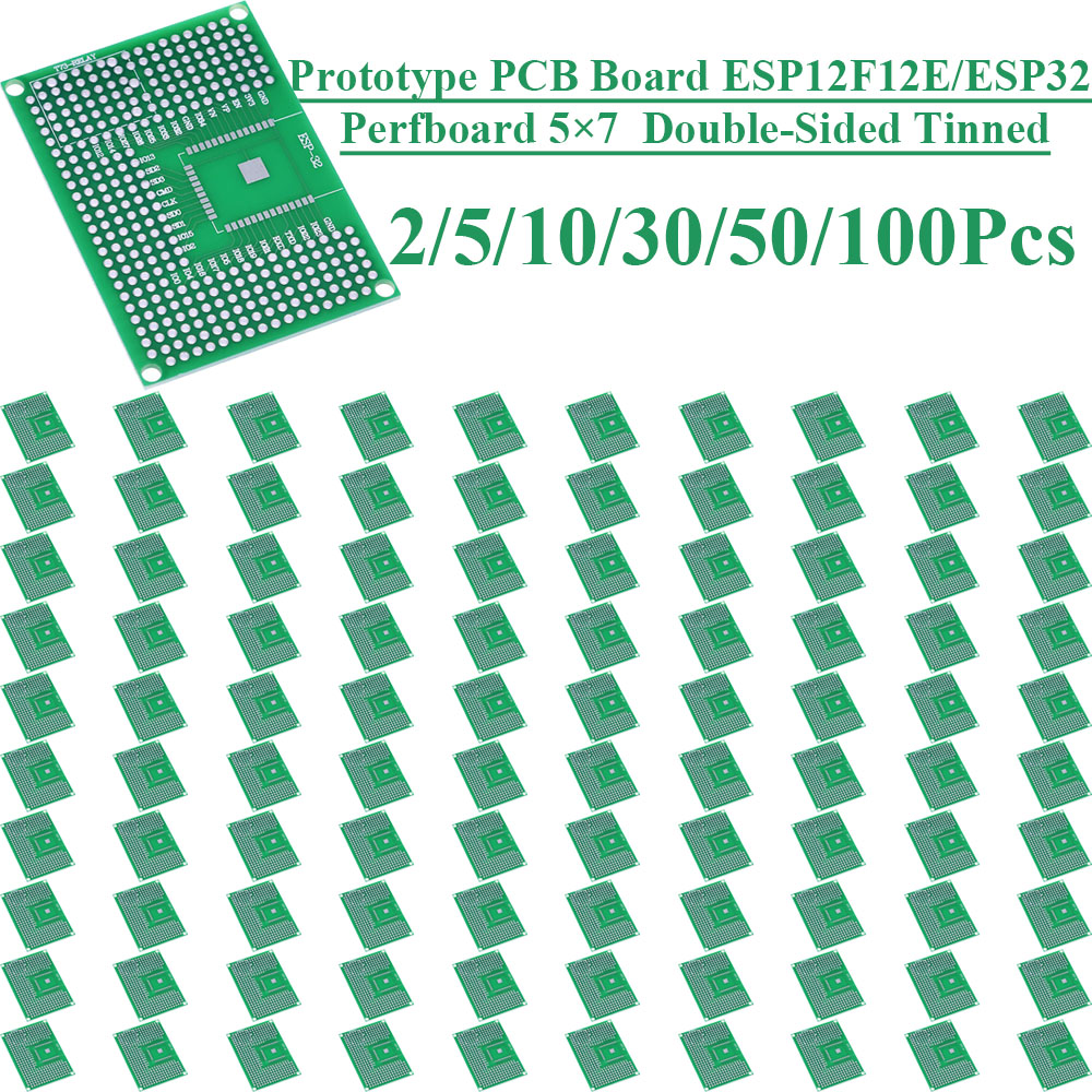 2~100Pcs 5X7 Double Sided Tin  - Pcb Prototyping Board ulasan dan harga