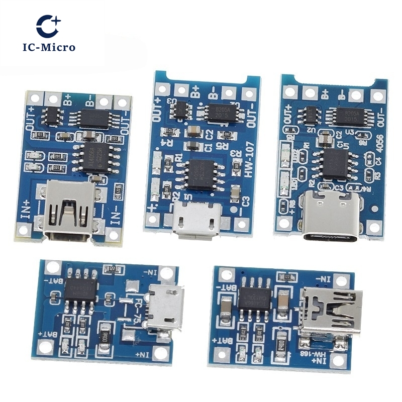 1/5PCS 5V 1A Micro/Type-c/Mini - Tp4056 Module ulasan dan harga