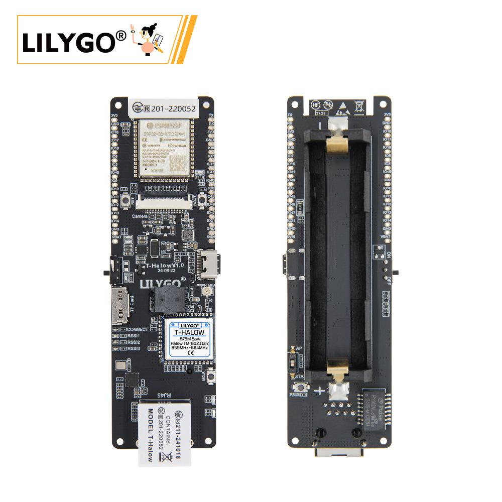 LILYGO® T-Halow ESP32-S3 Devel - Esp32 Battery Holder Lipo ulasan dan harga