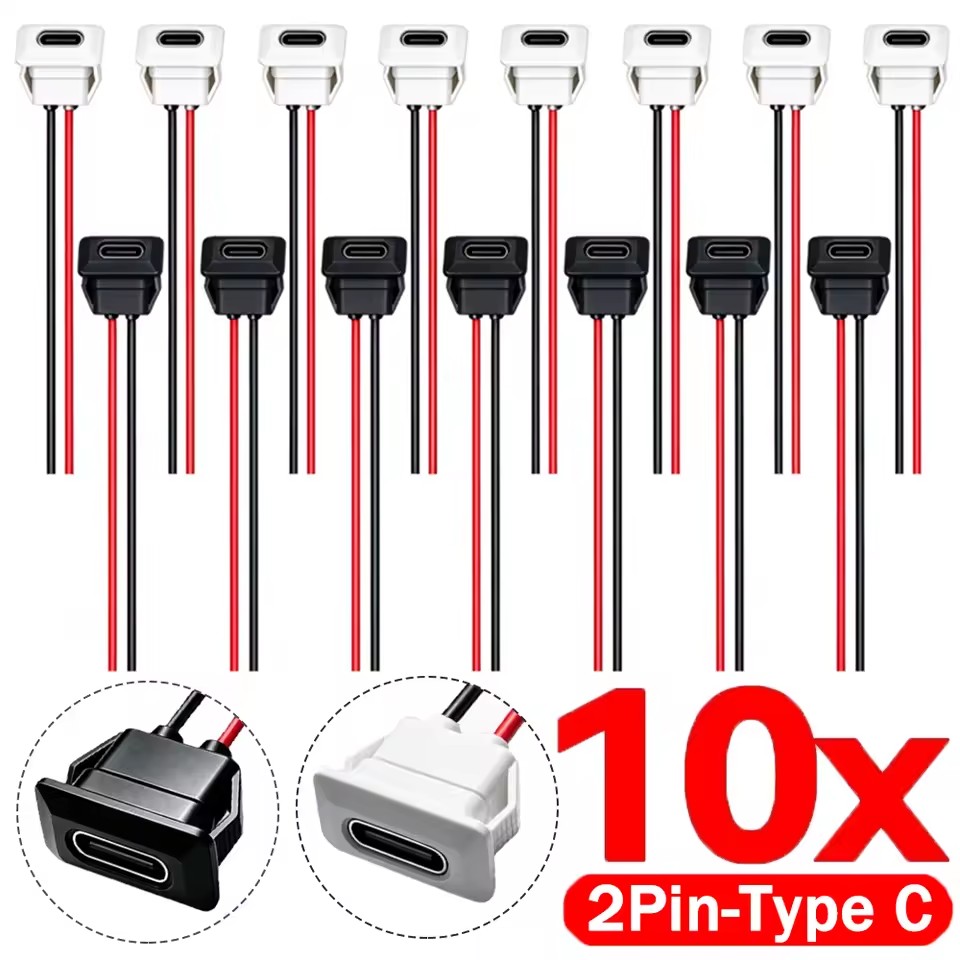 Type C Female Connector Waterp - Usb C Cable ulasan dan harga