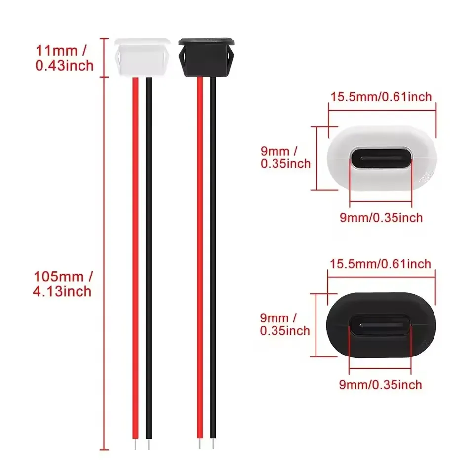 Type C Female Connector Waterp - Usb C Cable ulasan dan harga