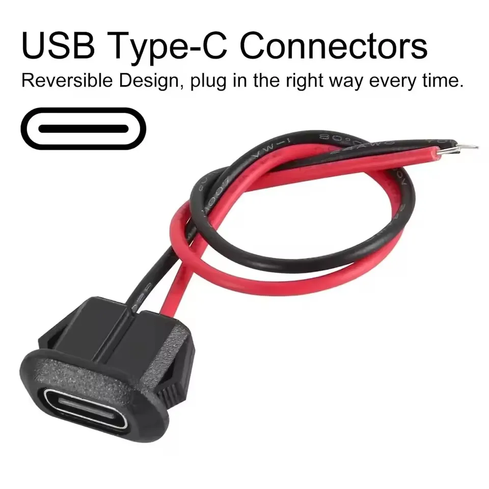 Type C Female Connector Waterp - Usb C Cable ulasan dan harga