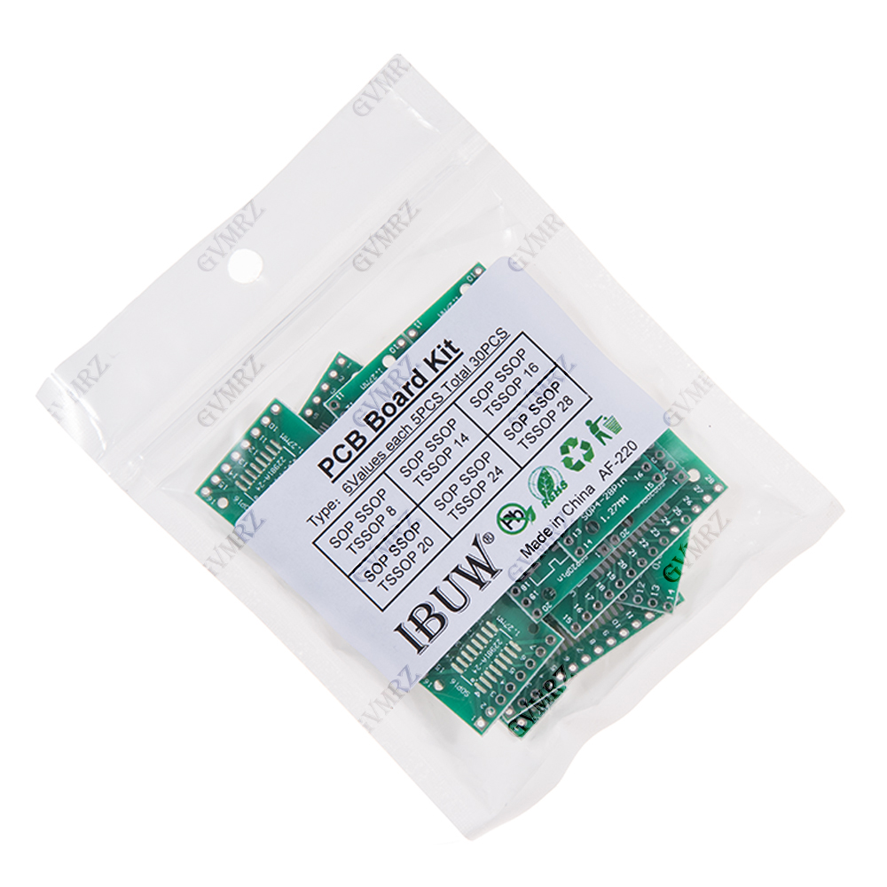 30PCS 6Values SOP SSOP TSSOP P - Pcb Prototyping Board ulasan dan harga