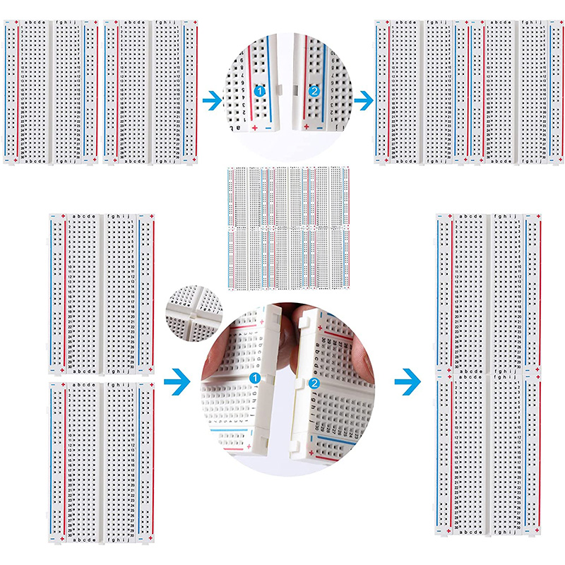 MB-102 MB102 Breadboard 400 83 - Breadboard 400 Point ulasan dan harga